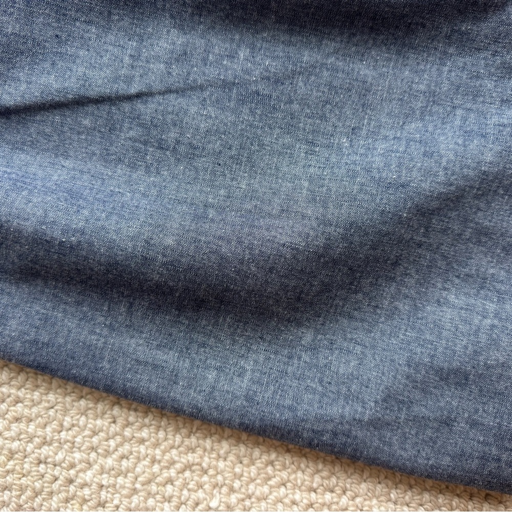 J. Crew Blue Mini Skirt with Scalloped Trim - Picture 4 of 4